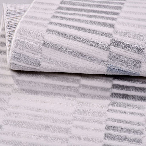 Krem Modern Akrilik Makine Halısı