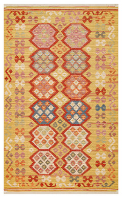 Yıkanabilir Çift Taraflı Kullanıma Uygun Yumuşak Tuşeli Otantik Kilim