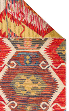 Yıkanabilir Çift Taraflı Kullanıma Uygun Yumuşak Tuşeli Otantik Kilim