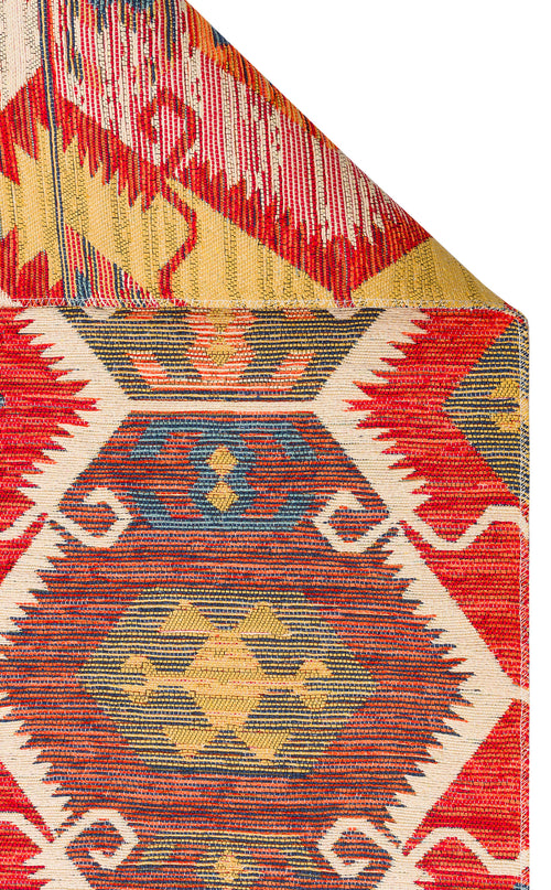 Yıkanabilir Çift Taraflı Kullanıma Uygun Yumuşak Tuşeli Otantik Kilim