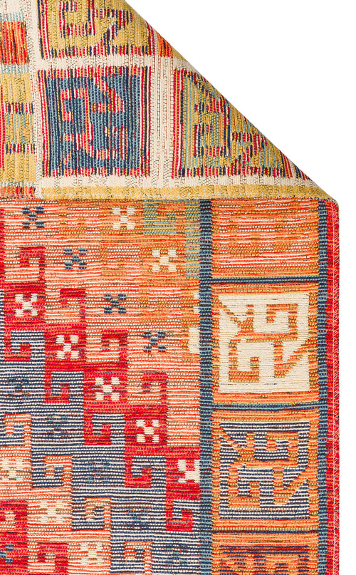 Yıkanabilir Çift Taraflı Kullanıma Uygun Yumuşak Tuşeli Otantik Kilim