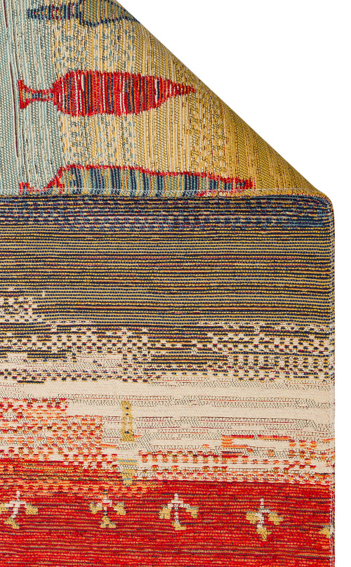 Yıkanabilir Çift Taraflı Kullanıma Uygun Yumuşak Tuşeli Otantik Kilim