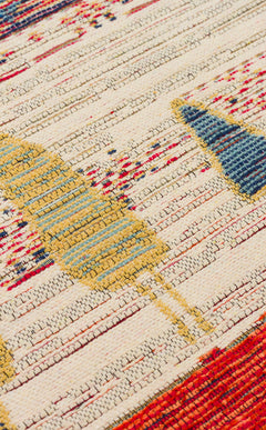 Yıkanabilir Çift Taraflı Kullanıma Uygun Yumuşak Tuşeli Otantik Kilim