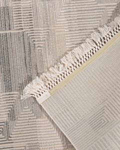 CastorBean Gri Modern Akrilik Makine Halısı