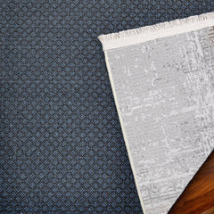 Mina Liya Krem Eskitme Akrilik Makine Halısı 80x150