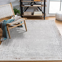 Mina Liya Krem Eskitme Akrilik Makine Halısı 80x150