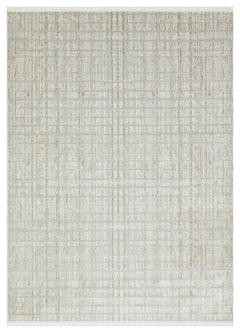 Halınet Pomona Krem Geometrik Polyester Makine Halısı