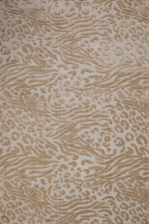 Sunbeam Kahverengi Geometrik Polyester Makine Halısı
