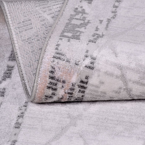 Gri Modern Akrilik Makine Halısı
