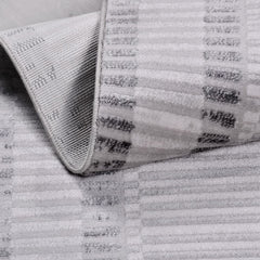 Gri Modern Akrilik Makine Halısı