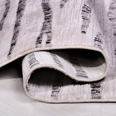 Gri Modern Mikropolyester Makine Halısı