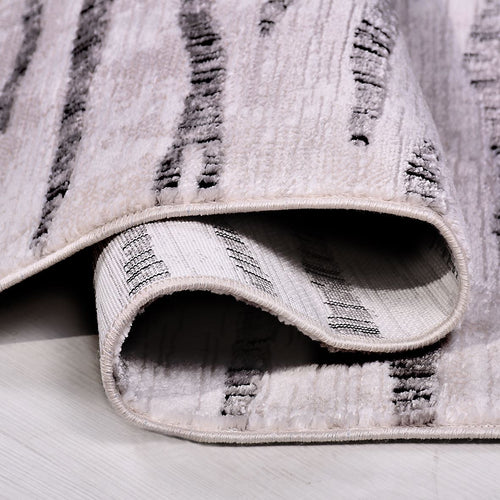 Gri Modern Mikropolyester Makine Halısı