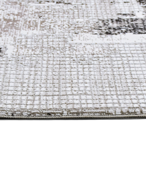 Wynter Gri Beyaz Modern Polyester Makine Halısı