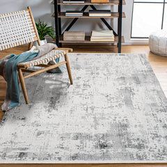 Maya Gri Modern Polyester Makine Halısı