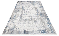 Genesise Gri Modern Polyester Makine Halısı