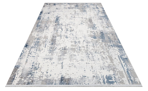 Genesise Gri Modern Polyester Makine Halısı