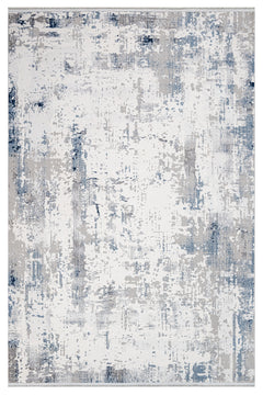 Genesise Gri Modern Polyester Makine Halısı