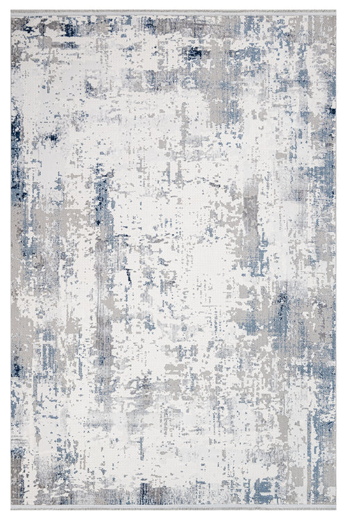 Genesise Gri Modern Polyester Makine Halısı