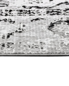 Aeliyah Gri Eskitme Polyester Makine Halısı