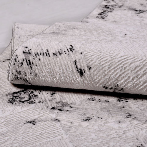Gri Modern Mikropolyester Makine Halısı