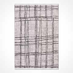 Gri Modern Mikropolyester Makine Halısı