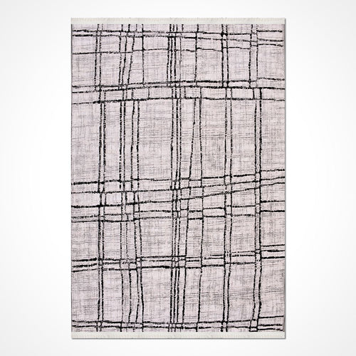 Gri Modern Mikropolyester Makine Halısı