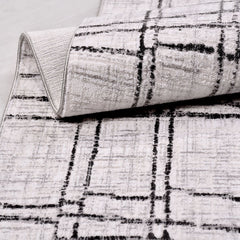 Gri Modern Mikropolyester Makine Halısı