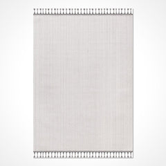 Krem Modern Polyester Makine Halısı
