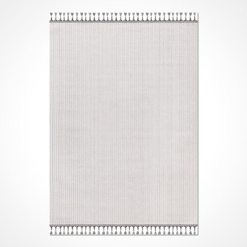 Krem Modern Polyester Makine Halısı