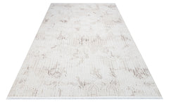 Ivanna Beyaz Modern Polyester Makine Halısı
