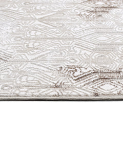 Ivanna Beyaz Modern Polyester Makine Halısı