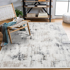 Dallas Gri Modern Polyester Makine Halısı