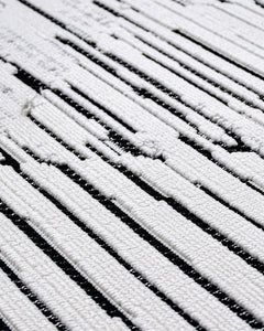 Parchment Gri Geometrik Polyester Makine Alan Halısı