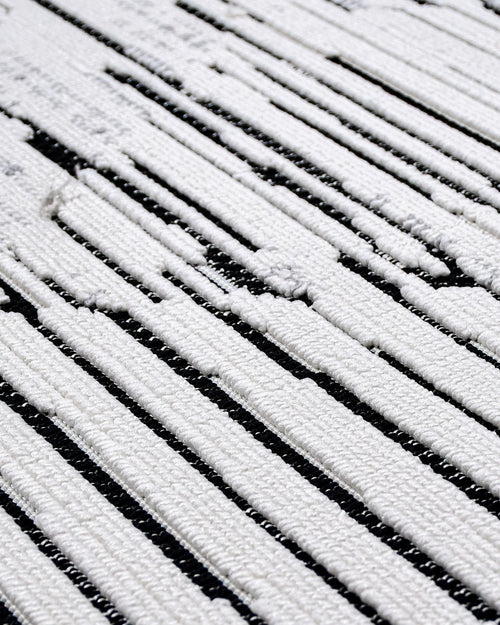 Parchment Gri Geometrik Polyester Makine Alan Halısı