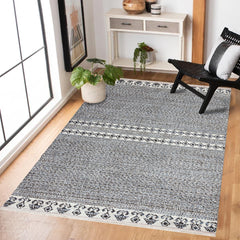 Mavi Etnik Modern Etnik Desenli Halı  | Makinada Yıkanabilir | Hav Toz Vermez | Leke Tutmayan | Kaymaz Taban | Dijital Makine Baskı | Salon Yolluk Mutfak Halısı
