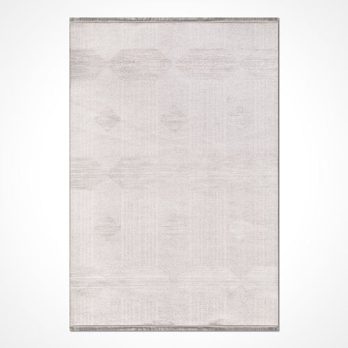 Krem Modern Akrilik Makine Halısı