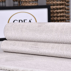 Krem Modern Akrilik Makine Halısı