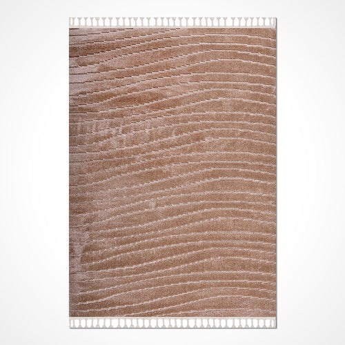 Kahverengi Modern Polyester Makine Halısı