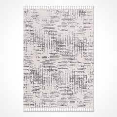 Gri Modern Polyester Makine Halısı