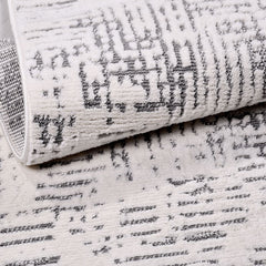 Gri Modern Polyester Makine Halısı