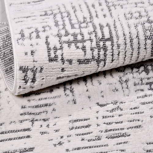 Gri Modern Polyester Makine Halısı