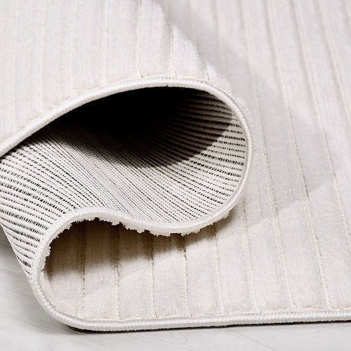 Krem Düz Polyester Makine Halısı