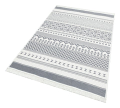 Yıkanabilir Çift Taraflı Modern Desenli Dokuma Kilim