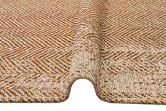 Hasır Görünümlü Kaymaz Renkli Dokuma Modern Kilim Halı