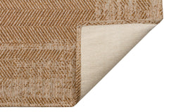 Hasır Görünümlü Kaymaz Renkli Dokuma Modern Kilim Halı