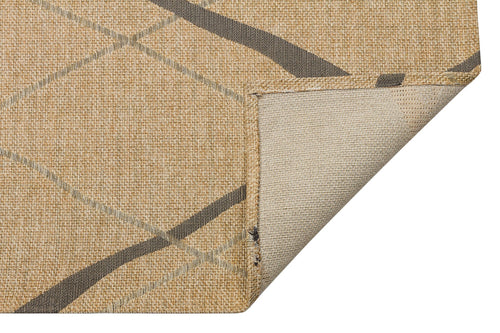 Hasır Görünümlü Kaymaz Renkli Dokuma Modern Kilim Halı
