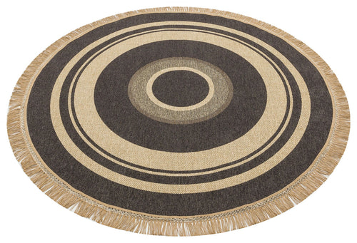Hasır Görünümlü Kaymaz Renkli Dokuma Modern Kilim Halı