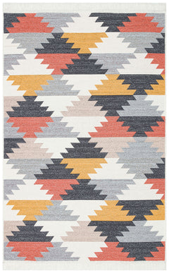 Yıkanabilir Çift Taraflı Modern Desenli Dokuma Kilim