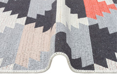 Yıkanabilir Çift Taraflı Modern Desenli Dokuma Kilim