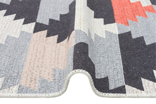 Yıkanabilir Çift Taraflı Modern Desenli Dokuma Kilim